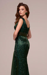 4 of 5 MNM Couture F02889 Green