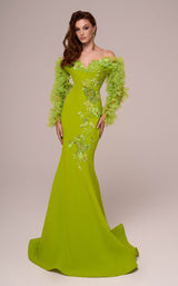 1 of 4 MNM Couture F02891 Lime