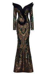 1 of 4 MNM Couture F02896 Black