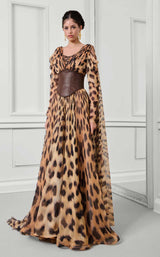 3 of 5 MNM Couture F02921 Tiger Print