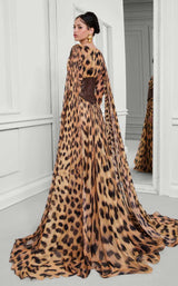 4 of 5 MNM Couture F02921 Tiger Print