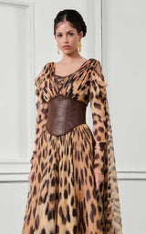 2 of 5 MNM Couture F02921 Tiger Print