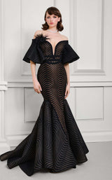 1 of 11 MNM Couture F02925 Black