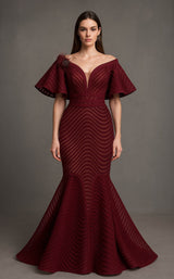 6 of 11 MNM Couture F02925 Burgundy