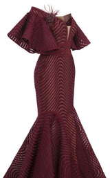 7 of 11 MNM Couture F02925 Burgundy