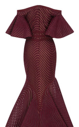 11 of 11 MNM Couture F02925 Burgundy