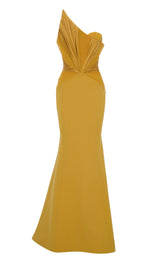 4 of 11 MNM Couture F03100 Mustard