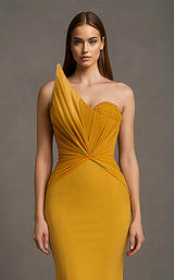 2 of 11 MNM Couture F03100 Mustard