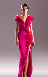 1 of 6 MNM Couture G1512 Fuchsia