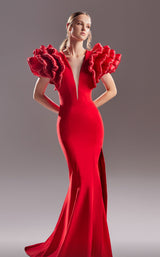 2 of 3 MNM Couture G1521 Red
