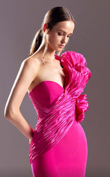 2 of 4 MNM Couture G1530 Fuchsia