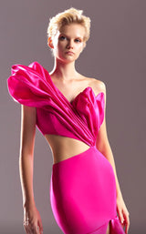 3 of 5 MNM Couture G1538 Fuchsia