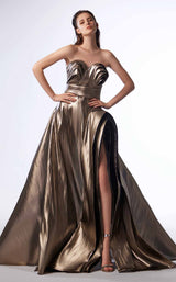 1 of 6 MNM Couture G1702 Metallic/Silver