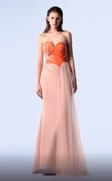 1 of 5 MNM Couture G1717 Salmon/Orange