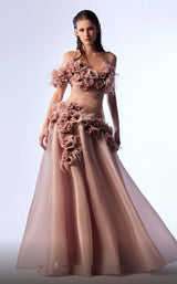 1 of 7 MNM Couture G1737 Beige