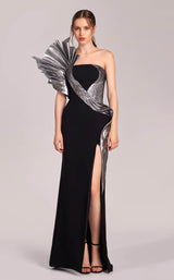 1 of 6 MNM Couture G1805 Black/Silver