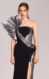 4 of 6 MNM Couture G1805 Black/Silver