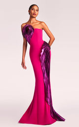 3 of 6 MNM Couture G1838 Fuchsia