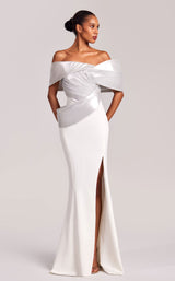 2 of 6 MNM Couture G1841 Off White Silver
