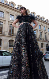 1 of 4 MNM Couture K4021 Black