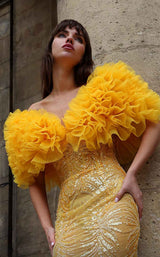 2 of 5 MNM Couture K4031 Yellow