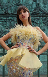 2 of 5 MNM Couture K4032 Yellow
