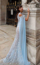 4 of 4 MNM Couture K4033 Light Blue