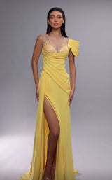 1 of 4 MNM Couture K4085 Yellow