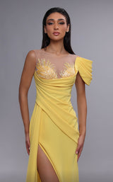 2 of 4 MNM Couture K4085 Yellow