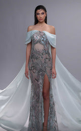 1 of 4 MNM Couture K4092 Aqua