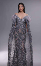 1 of 4 MNM Couture K4097 Grey
