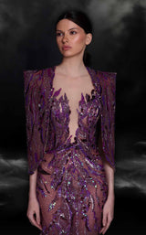 4 of 5 MNM Couture K4101 Purple