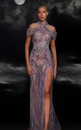 1 of 4 MNM Couture K4103 Purple