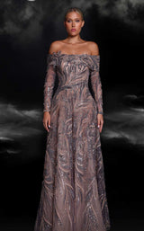 1 of 4 MNM Couture K4105 Purple