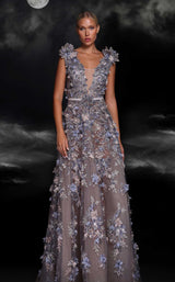 1 of 5 MNM Couture K4106 Grey
