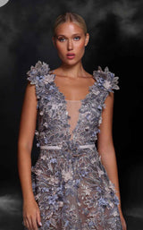 4 of 5 MNM Couture K4106 Grey