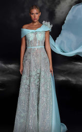 1 of 5 MNM Couture K4115 Aqua