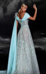 2 of 5 MNM Couture K4115 Aqua