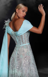 5 of 5 MNM Couture K4115 Aqua