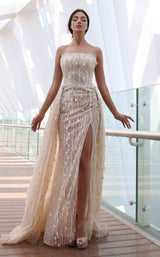 1 of 3 MNM Couture K4126 Beige