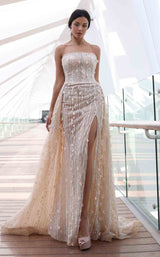 2 of 3 MNM Couture K4126 Beige