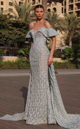 1 of 4 MNM Couture K4133 Blue