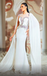 1 of 5 MNM Couture K4146 White