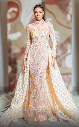 1 of 4 MNM Couture K4149 Beige