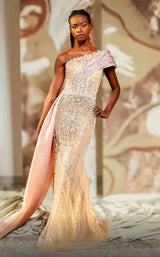1 of 4 MNM Couture K4151 Beige