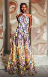 1 of 4 MNM Couture K4166 Multi Color
