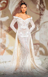 1 of 4 MNM Couture K4168 White