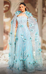 1 of 4 MNM Couture K4170 Aqua