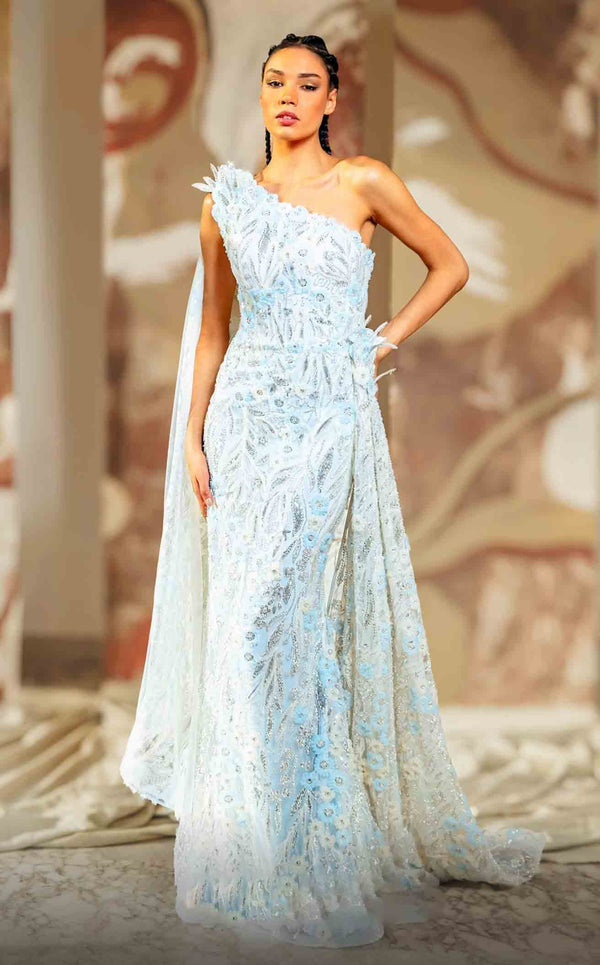 MNM Couture K4173 Light Blue