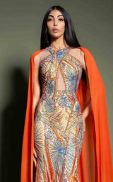 2 of 2 MNM Couture K4186 Orange